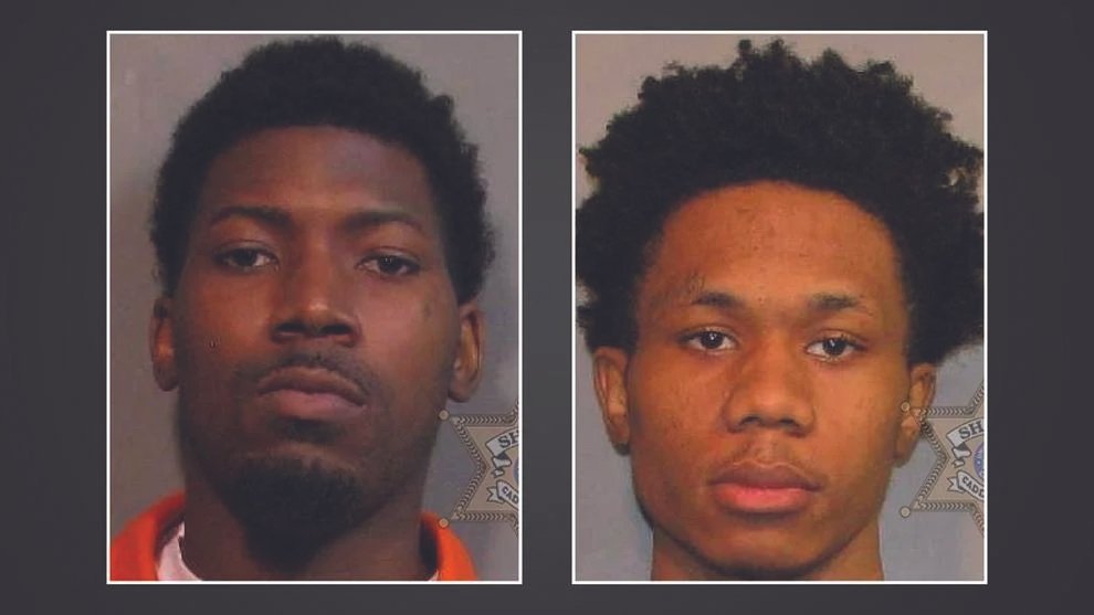  Booking photos show Deanthony Rayshon Griffin, left, and Demond Sirlloyd Baber, right, who are charged in the 2024 killing of a 1-year-old boy.&nbsp;Photo: Courtesy of Caddo Parish Sheriff 