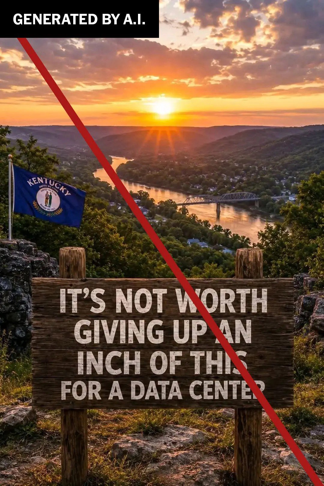  Like the two images above, targeted at people in Oklahoma and Kentucky, posts from inauthentic accounts on social platforms were tailored to audiences in all 50 states. 