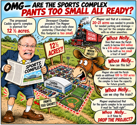 Cartoon about sports complex