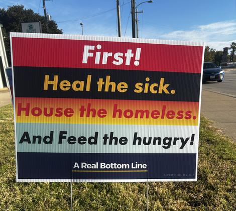 Heal the Sick sign