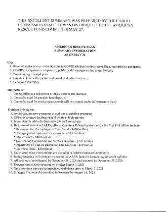 AMERICAN RESCUE PLAN
