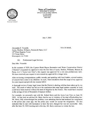 ATTORNEY GENERAL CALLS OUT AYRES, SHELTON, WILLIAMS, BENSON &amp;amp; PAINE, LLC