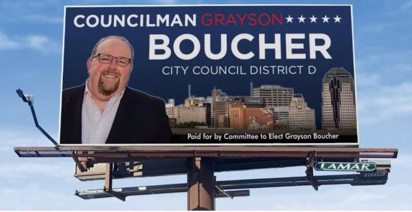 BOUCHER TO SEEK RE-ELECTION TO SHREVEPORT CITY COUNCIL