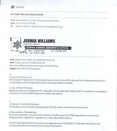 CADDO SHERIFF CHARGES $2 FOR A TWO PAGE PRR RESPONSE