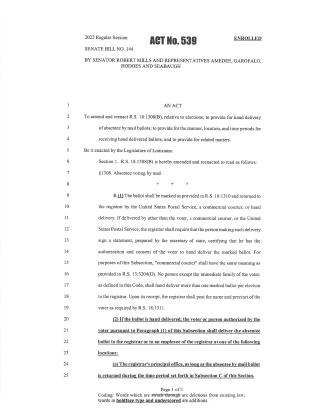 MORE QUESTIONS ON ABSENTEE BALLOTS AND WENDELL DELANEY