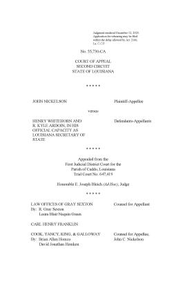 COURT OF APPEAL SECOND CIRCUIT: NICKELSON V. WHITEHORN OPINION