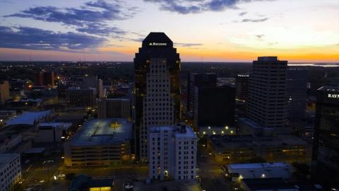 Shreveport at night