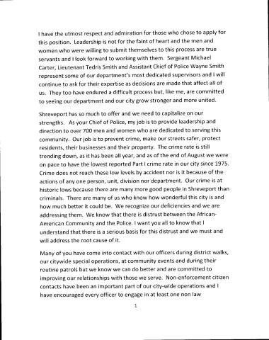 RAYMOND'S COMMENTS AT PRESS CONFERENCE