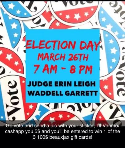 VOTE BUYING BY WADDELL - GARRETT ON SATURDAY'S ELECTION?