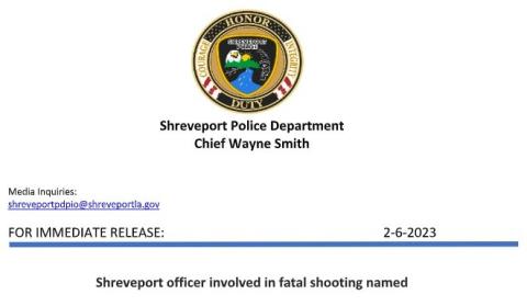 SHREVEPORT POLICE DEPARTMENT'S TARDY PRESS RELEASE ON OFFICE INVOLVED SHOOTING