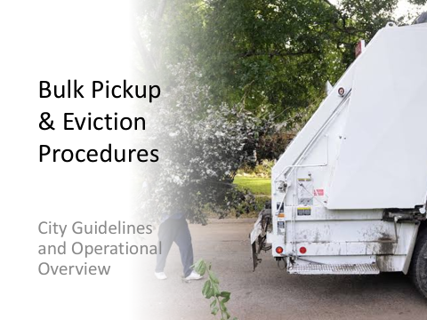 SHREVEPORT PUBLIC WORKS BULK PICKUP GUIDELINE