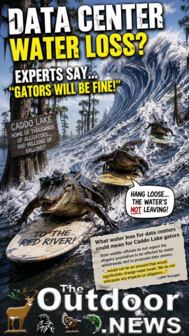 What Water Loss for Data Centers Could Mean for Caddo Lake Gators